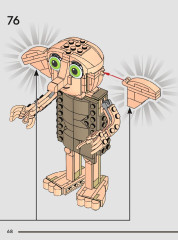 LEGO 76421 instructions page 68 – build guide
