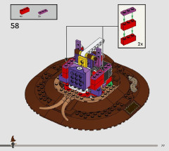 LEGO 76429 instructions page 77 – build guide