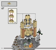 LEGO 76430 instructions page 72 – build guide