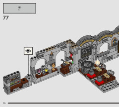 LEGO 76431 instructions page 70 – build guide