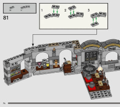 LEGO 76431 instructions page 74 – build guide
