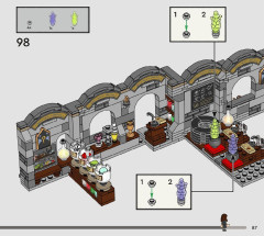LEGO 76431 instructions page 87 – build guide