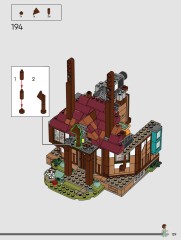 LEGO 76437 instructions page 129 – build guide