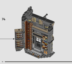 LEGO 76439 instructions page 72 – build guide