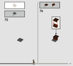 LEGO 76439 instructions page 73 – build guide