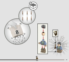 LEGO 76439 instructions page 77 – build guide