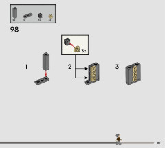 LEGO 76439 instructions page 87 – build guide