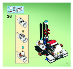 LEGO 7644 instructions page 73 – build guide
