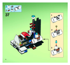 LEGO 7644 instructions page 74 – build guide