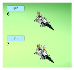 LEGO 7644 instructions page 9 – build guide