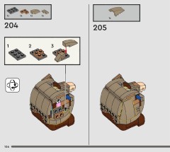 LEGO 76443 instructions page 106 – build guide
