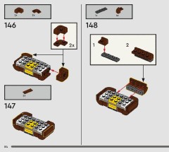 LEGO 76443 instructions page 84 – build guide