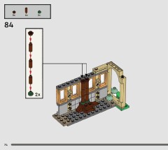LEGO 76445 instructions page 74 – build guide