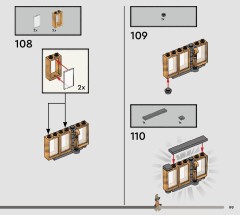 LEGO 76445 instructions page 99 – build guide