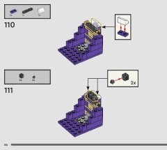 LEGO 76446 instructions page 86 – build guide