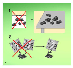 LEGO 7645 instructions page 2 – build guide