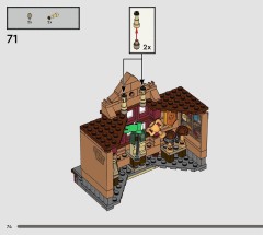 LEGO 76452 instructions page 74 – build guide