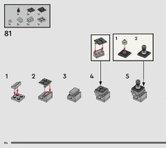 LEGO 76452 instructions page 84 – build guide