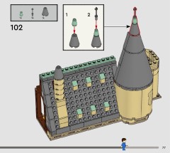 LEGO 76454 instructions page 77 – build guide