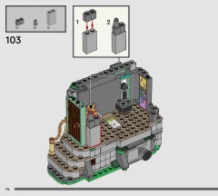 LEGO 76467 instructions page 74 – build guide