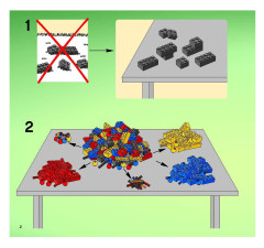 LEGO 7647 instructions page 2 – build guide