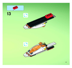 LEGO 7647 instructions page 21 – build guide