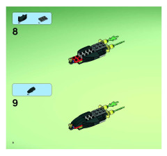 LEGO 7647 instructions page 8 – build guide