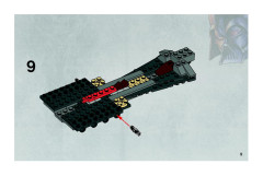 LEGO 7656 instructions page 9 – build guide