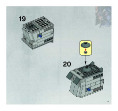 LEGO 7657 instructions page 21 – build guide
