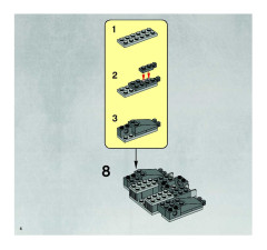 LEGO 7657 instructions page 6 – build guide