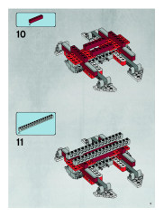 LEGO 7665 instructions page 9 – build guide