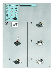 LEGO 7666 instructions page 21 – build guide