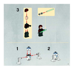 LEGO 7669 instructions page 3 – build guide