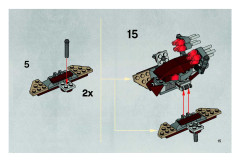 LEGO 7670 instructions page 15 – build guide