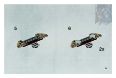 LEGO 7670 instructions page 21 – build guide