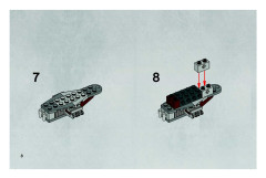 LEGO 7670 instructions page 8 – build guide