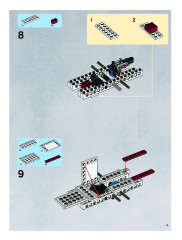 LEGO 7674 instructions page 9 – build guide