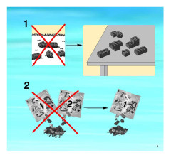 LEGO 7685 instructions page 3 – build guide