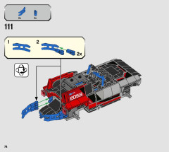 LEGO 76905 instructions page 74 – build guide