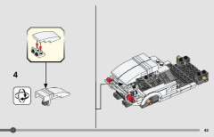 LEGO 76908 instructions page 43 – build guide