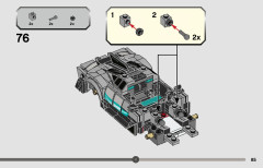 LEGO 76909 instructions page 85 – build guide