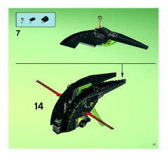 LEGO 7692 instructions page 21 – build guide