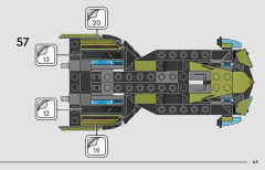 LEGO 76923 instructions page 43 – build guide