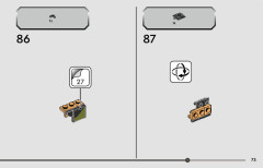 LEGO 76923 instructions page 73 – build guide