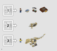 LEGO 76940 instructions page 4 – build guide