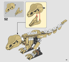 LEGO 76940 instructions page 43 – build guide