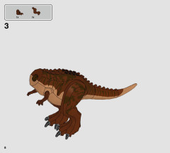 LEGO 76941 instructions page 8 – build guide