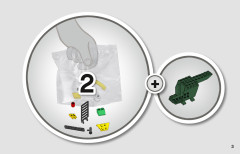 LEGO 76944 instructions page 3 – build guide