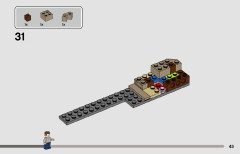 LEGO 76945 instructions page 43 – build guide