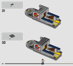 LEGO 76947 instructions page 28 – build guide